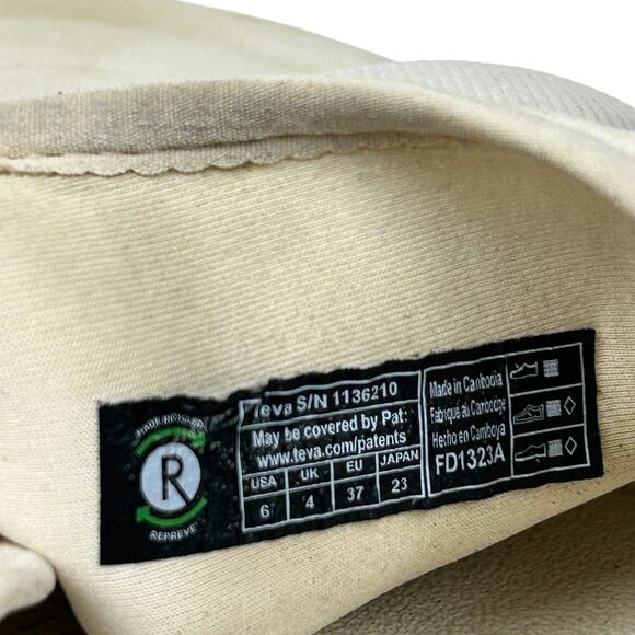 Teva Gorpcore Khaki Tan Padded Slide Sandals 6 - Picture 6 of 6